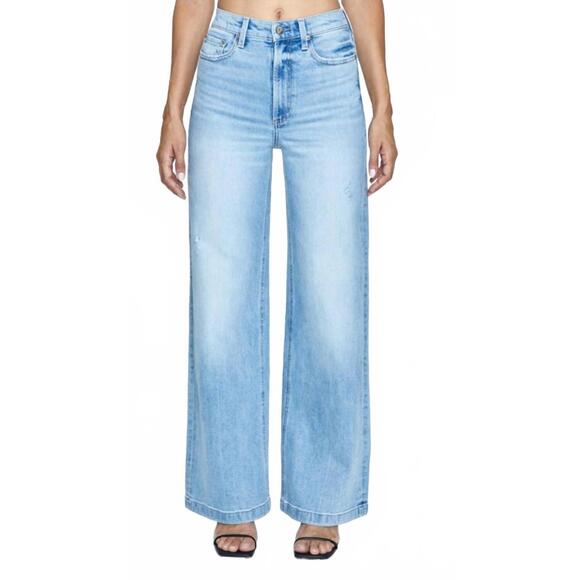 PISTOLA Denim - pistola Light Wash Wide Leg Flare Jeans
